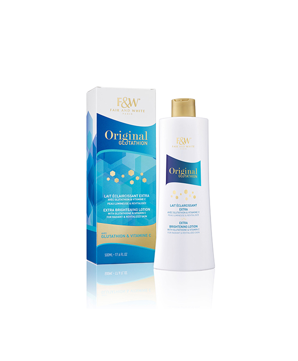 FAIR &amp; WHITE GLUTATHION Lotion extra éclaircissante 500 ml