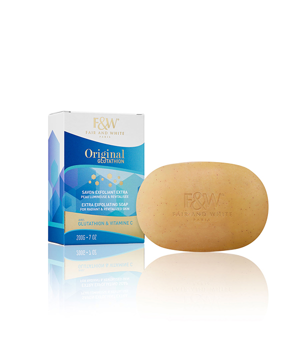 FAIR &amp; WHITE GLUTATHION Savon exfoliant 200g