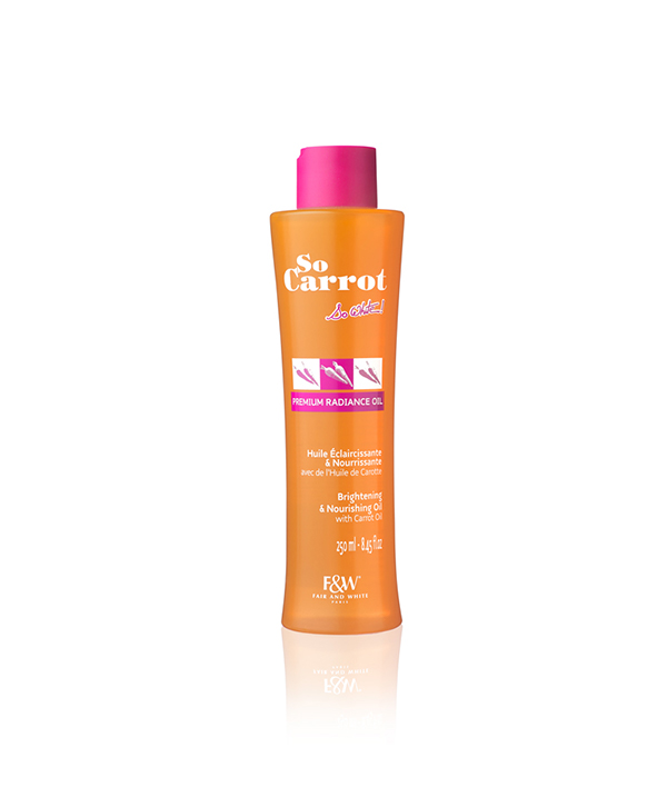 FAIR &amp; WHITE Huile Eclaircissante &amp; Nourrissante | SO CARROT ! 250 ml