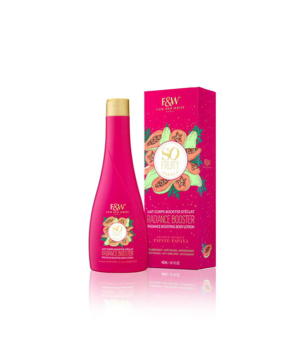 FAIR &amp; WHITE Lait corps booster d’Eclat | So Fruity Papaya 400ml