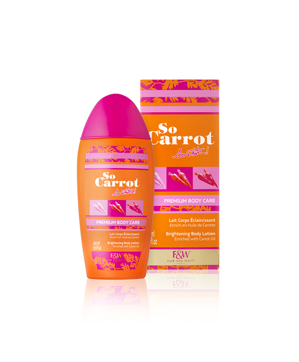 FAIR &amp; WHITE Lait Corps Eclaircissant | SO CARROT ! 500 ml