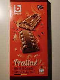 CHOCOLAT AU LAIT PRALINE BONI -200G