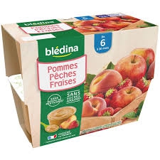 BLEDINA POMMES PECHES FRAISE 400G