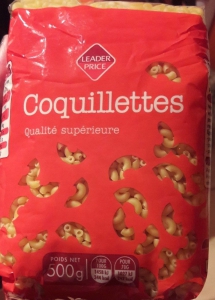 COQUILLETTES LEADER PRICE 500G