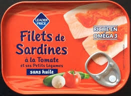 FILET SARDINE TOMATE LEGUME LP-115G