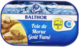 FOIES DE MORUE GOUT FUMES 121G