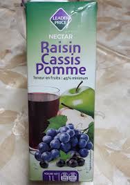 JUS NECTAR RAISIN CASSI POMME LP-1L