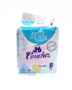 Couches Bebe MOBY Pack 40 3 à 6 Kg