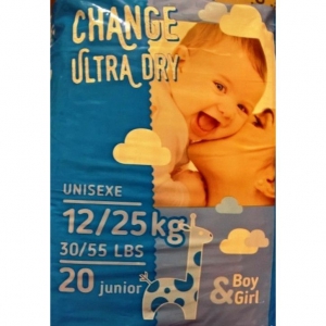 ULTRA DRY NAPPIES 20 PCS 12-25KG