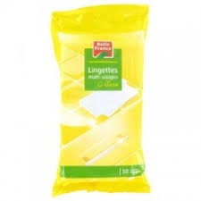 LINGETTE MULTI USAGE CITRON BF-50PC