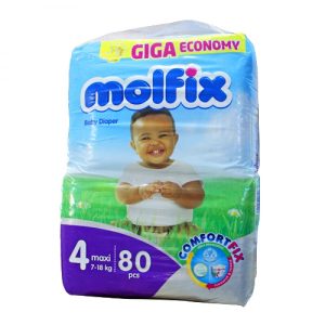 Couches bébé MOLFIX 7-18Kg – 80 Pcs