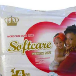 Couches Bébé SOFTCARE 4 – 80 Pcs