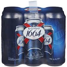 Bière blonde 1664 50cl Pack de 24 canettes