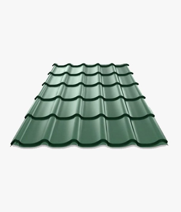 Tôle Tuile Prélaquée Texturée Ép. 0.40 cm – Vert Forêt