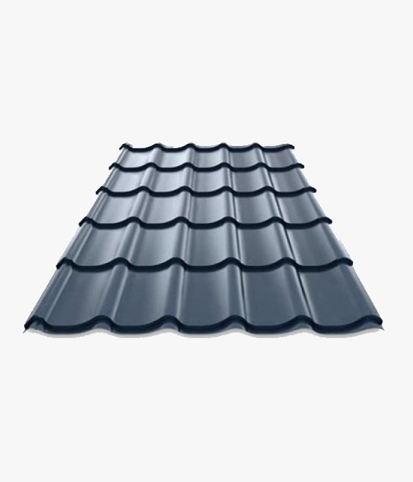 Tôle Tuile Prélaquée Texturée Ép. 0.50 cm – Bleu Ardoise