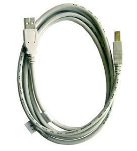 Cable USB 2.0 Type A-B M/M 1.8  m  pour  imprimante[AK-300105-018-E]