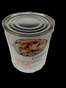 CHAMPIGNONS DE PARIS ENTIERS 400G