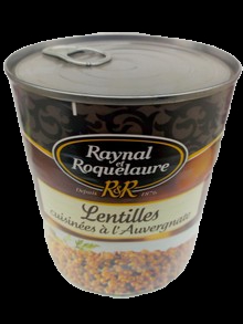 LENTILLES CUISINEES - 820G