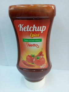 Tomate ketchup netto épicé 0.5g