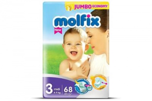 Couches Molfix 4-9  Kg