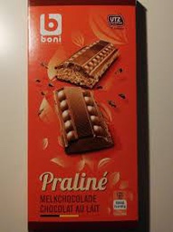 [STLALTGE-CBICHO-0175] CHOCOLAT AU LAIT PRALINE BONI -200G
