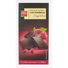 [STLALTGE-CBICHO-0188] CHOCOLAT NOIR FRAMBOISE BF - 100G