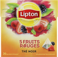 [STLALTGE-DEJTEA-0625] THE LIPTON 5 FRUITS ROUGES -34G
