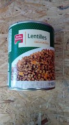 [STLALTGE-PCULEN-0315] LENTILLES CUISINEES BF-820G