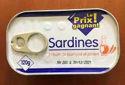 [STLALTGE-VIPCON-0523] SARDINE HUILE TOURNESOL LPG -120G