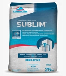 [BTVBADLA-GrOCim-0001] Ciment Blanc Sublim Cimencam 42.5 – 25Kg