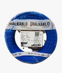 [BTVBADLA-DoEFil-0058] Unalkablo – Fil Rigide H07V-U 1×1.5 Bleu – Rouleau de 100m