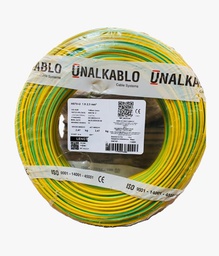 [BTVBADLA-DoEFil-0061] Unalkablo – Fil Rigide H07V-U 1×2.5 Vert/Jaune – Rouleau de 100m