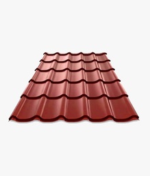 [BTVBADLA-ToCTui-0083] Tôle Tuile Prélaquée Texturée Ép. 0.40 cm – Rouge Bordeaux