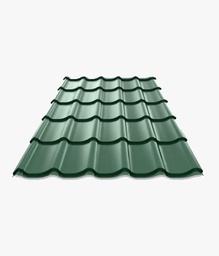 [BTVBADLA-ToCTui-0087] Tôle Tuile Prélaquée Texturée Ép. 0.50 cm – Vert Forêt