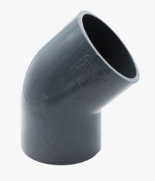 [BTVBADLA-PbSCou-0102] Coude 45° PVC Pression Femelle-Femelle Ø63 ERA