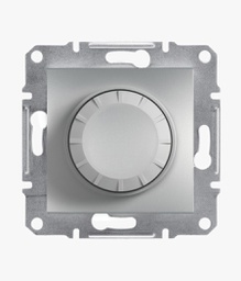 [BTVBADLA-DoEInt-0124] Asfora – Variateur Rotatif – Interrupteur 2 Voies, Sans cadre, Aluminium