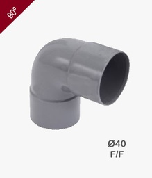 [BTVBADLA-PbSCou-0170] Coude PVC 90° Diam. 40mm – F/F