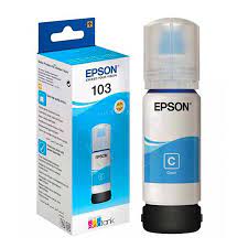 [ITKINFBOU-1220220086] Bouteille d encre Epson103 EcoTank Cyan   / 7500 pages/ L3110, L3150, L5190[C13T00S24A]