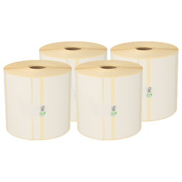 [ITKINFROU-1210130199] Rouleau d étiquettes 100 x 50mm papier  impression thermique lot de 4 Z?bra[87000]