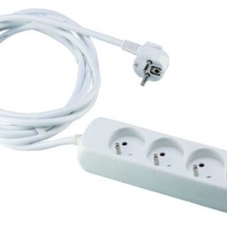[ITKINFBLC-1430310009] Bloc de 4 Prises 2P+T 3m H05VVF3G1.5[H05VVF3G1.5]